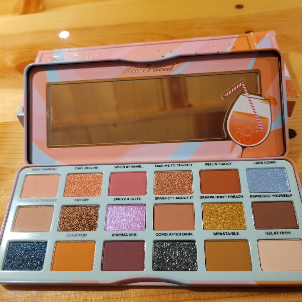 Too Faced Italian Spritz Lake Como Cocktail Inspired Eyeshadow Palette New NIB